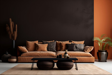 Beautiful simple sofa. Minimalistic modern style, retro elements. white color