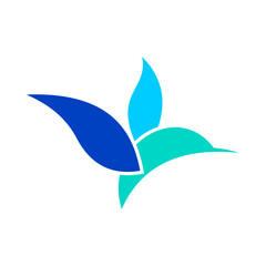 Hummingbird Vector Logo Design Template