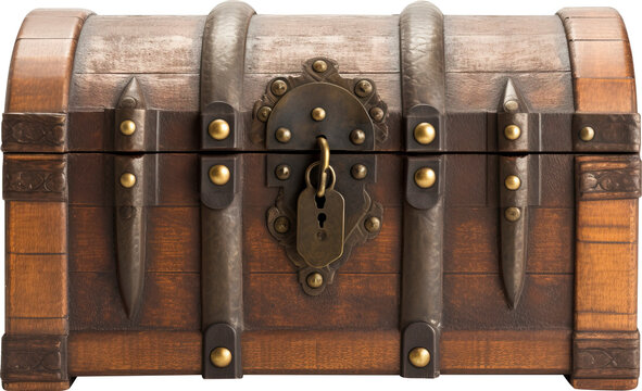 Chest isolated on transparent background. PNG