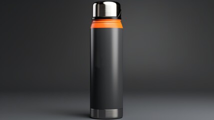 Fototapeta premium Stainless Steel Insulated Water Bottles on Table