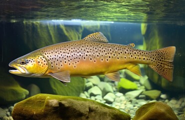 Salmo trutta fario aquarium brown trout - Powered by Adobe