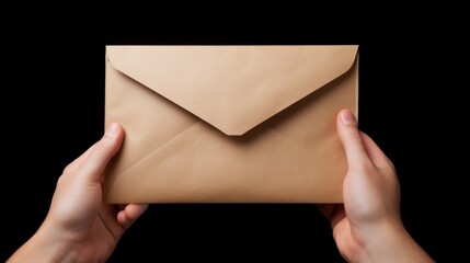 Fototapeta premium A person holding an envelope in their hands