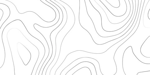 Fototapeta premium Abstract pattern with lines Topographic map. Geographic mountain relief . Modern design with white background wavy pattern design. Background for desktop, topology, digital art .