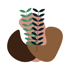 Plant Abstract Boho Style
