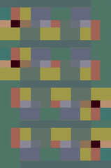 Simple geometric background with colorful squares. Vertical background for design. Minimalism style.