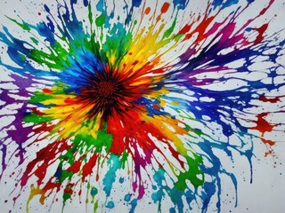abstrct flower painting background