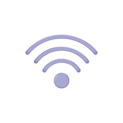 wireless signal network icon 3d wifi vector