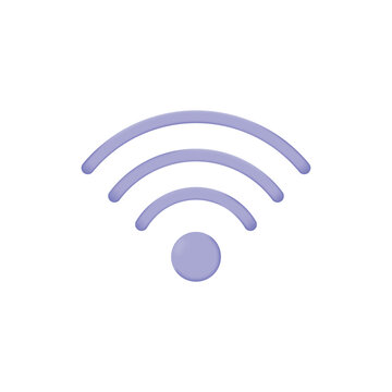 wireless signal network icon 3d wifi vector