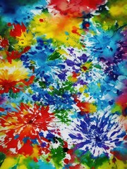 abstrct flower painting background