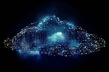 Innovating computing solutions using cloud technology. Generative AI - obrazy, fototapety, plakaty