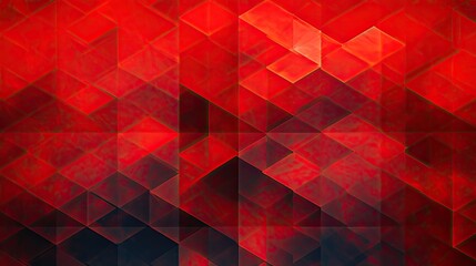 Background with red squares arranged in a diamond pattern with a glitch effect and digital distortion