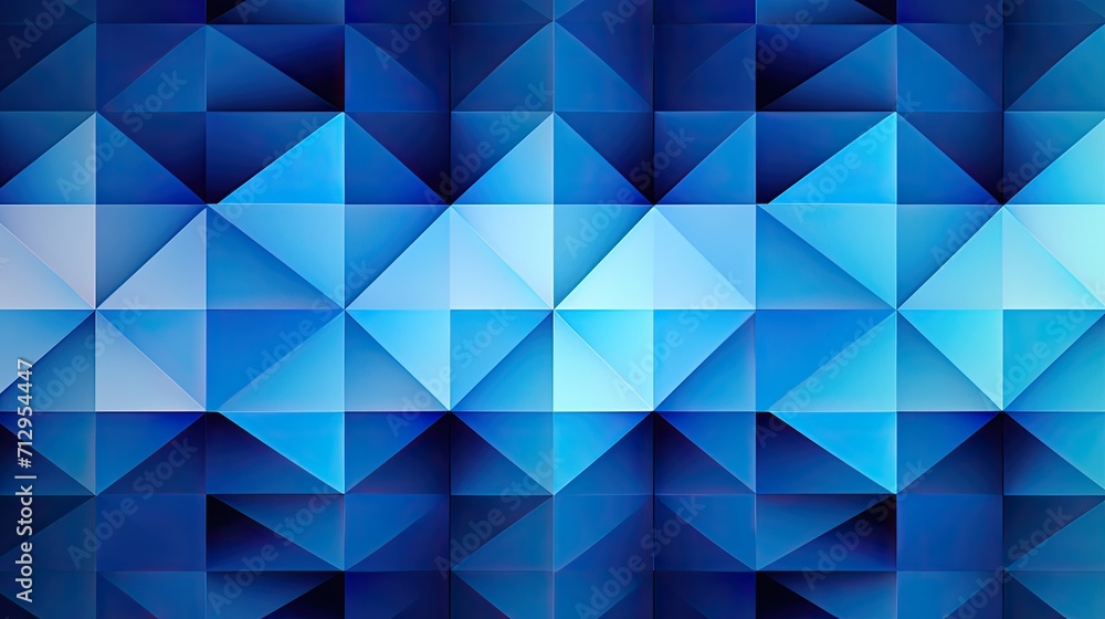 Poster background with blue squares arranged in a diamond pattern with a kaleidoscope effect and color grad