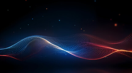 Abstract background and data transfer concept, abstract line art background