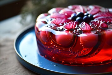 Jelly cake. Generative AI