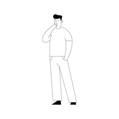 coloring stylish adult poses person