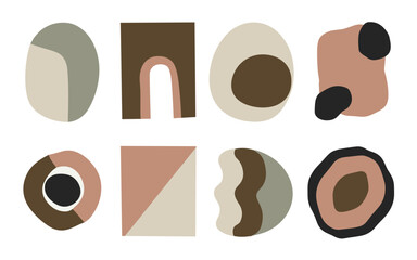 Abstract shapes vector clipart. 