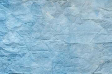Fototapeta premium Blue recycled paper crumpled texture background.