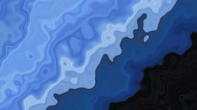 water surface blue color motion abstract background, marble swirl animation loop wallpaper