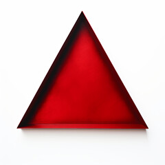 red pyramid on white background
