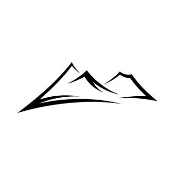 Mountain Vector Logo Design Template