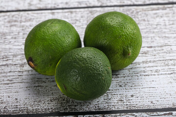 Green sour tropical Lime fruit