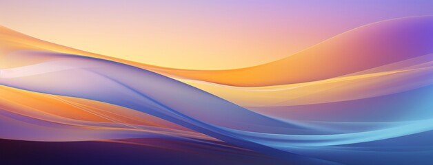 abstract blue and orange wave background, in the style of digital neon