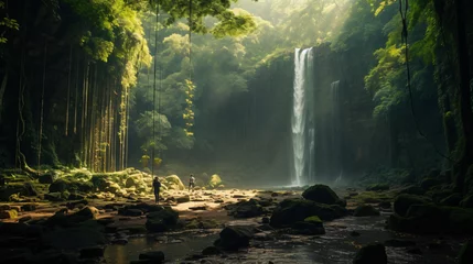 Fototapeten Haew Suwat Waterfall at Khao Yai National Park © Misha