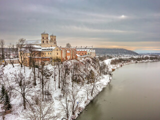 Monastery in Tyniec, Krakow on the banks of the Vistula River, Poland.