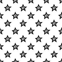 Obraz premium Seamless pattern with cute stars doodle for decorative print, wrapping paper, greeting cards, wallpaper and fabric