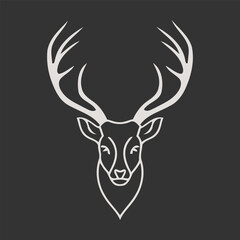 Deer logo design vector template