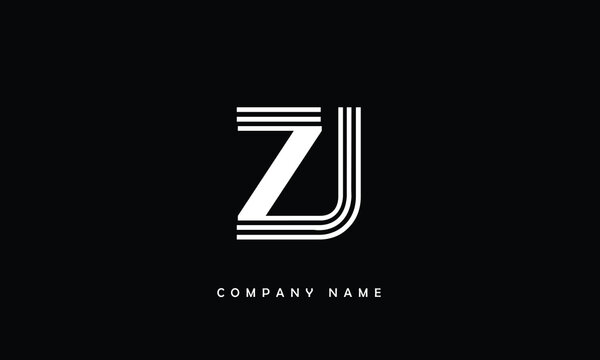 JZ, ZJ, J, Z Abstract Letters Logo Monogram