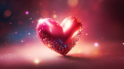 Fototapeta premium Romantic heart-shaped Valentine's Day background, symbolizing Valentine's Day, wedding, love