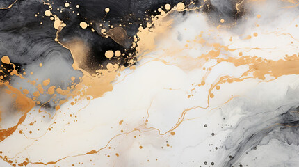 Stunning abstract background, watercolor stains in the style of marble, geode