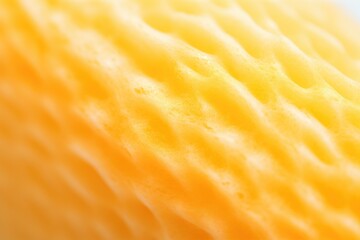 macro shot of a single cheese puff texture