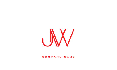 JW, WJ, J, W Abstract Letters Logo Monogram
