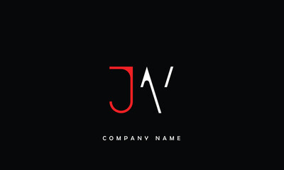 Fototapeta na wymiar JW, WJ, J, W Abstract Letters Logo Monogram
