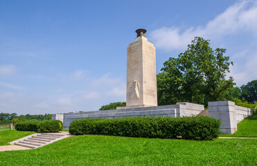 Monument at Gettysburg National Military Park, American Civil War Battlefield, in Gettysburg, Pennsylvania