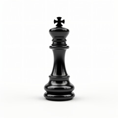Obraz na płótnie Canvas One black chess pawn