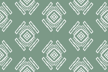 Ethnic abstract ikat art. Seamless pattern in tribal, folk embroidery, and Mexican style. Aztec geometric art ornament print.Design for carpet, wallpaper, clothing, wrapping, fabric, cover, textile