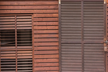 古い木の壁　photo of old decayed wooden fence