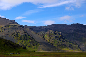 Mountain landscape at Vatnajokull National Park- Iceland  
