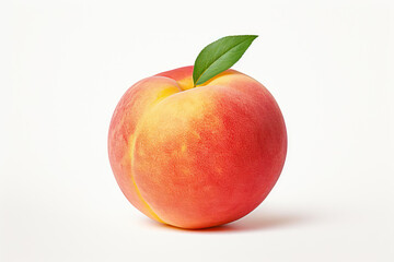
Illustration of a single peach fruit in a bold, solid peach fuzz tone against a white backdrop