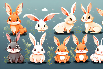 Fototapeta premium rabbit. Generative AI