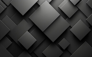 Modern Black and Grey Square Abstract Background