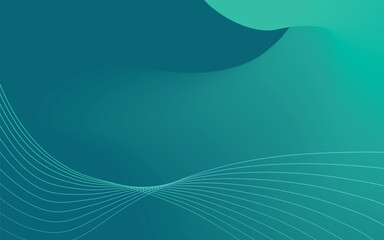 abstract green background with waves perfect for social media , banner, and web page design