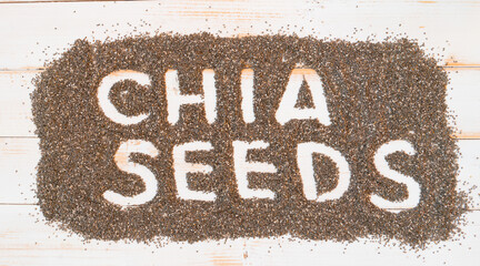 chia word made from chia seeds