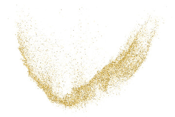 Gold Vector Texture Pattern on White Background. Light Golden Confetti. Yellow Illustration Backdrop. Design Element.	
