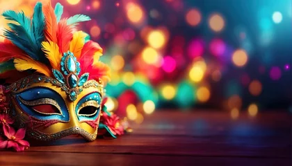 Selbstklebende Fototapeten Brazilian carnival mask decoration © WrongWay