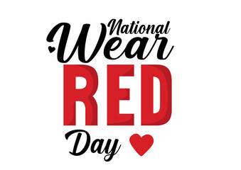 Fototapeta premium Celebrating National Wear Red Day 