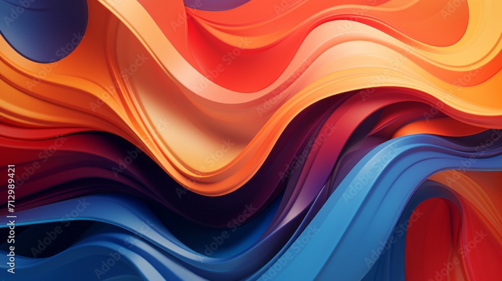 Poster vibrant fusion: a captivating abstract background of dynamic colors and textures